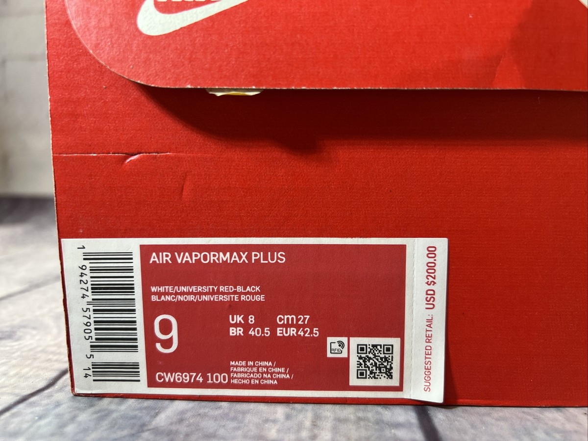 Nike Air Vapormax Plus Chicago White Red Blue Shoes CW6974-100