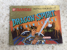 DRAGON SPIRIT THE NEW LEGEND ORIGINAL INSTRUCTION MANUAL GAME BOOK NINTENDO NES