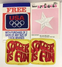 Vintage Soccer Is Fun Sew On Patch Lot Includes Four Patches A 51 