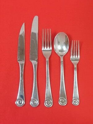 Discontinued Robert Welch Ammonite Flatware 18/10 Stainless Flatware Choice