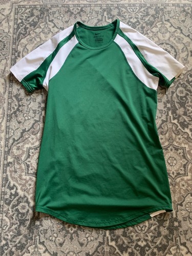Nike T-Shirt Jugend Größe M Kurzarm Dri-Fit grün weiß
