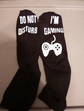 DO NOT DISTURB I'M GAMING LOGO SOCKS GREAT FOR ANY COLLECTION NEW 