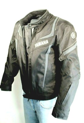 YAMAHA Juniper XL Size 54 Rev It Black Textile Men's Motorcycle