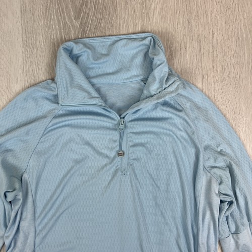 Lorna Jane Womens Light Blue 1/4 Zip Tracksuit Jacket Windbreaker Size M Approx - Picture 2 of 13