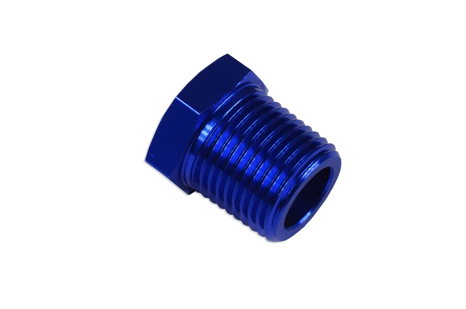 Adaptador 1/8 NPT Hex Head Socket Blanking Plug Bung Blocker Macho Fuel Oil Azul - Imagen 2 de 4
