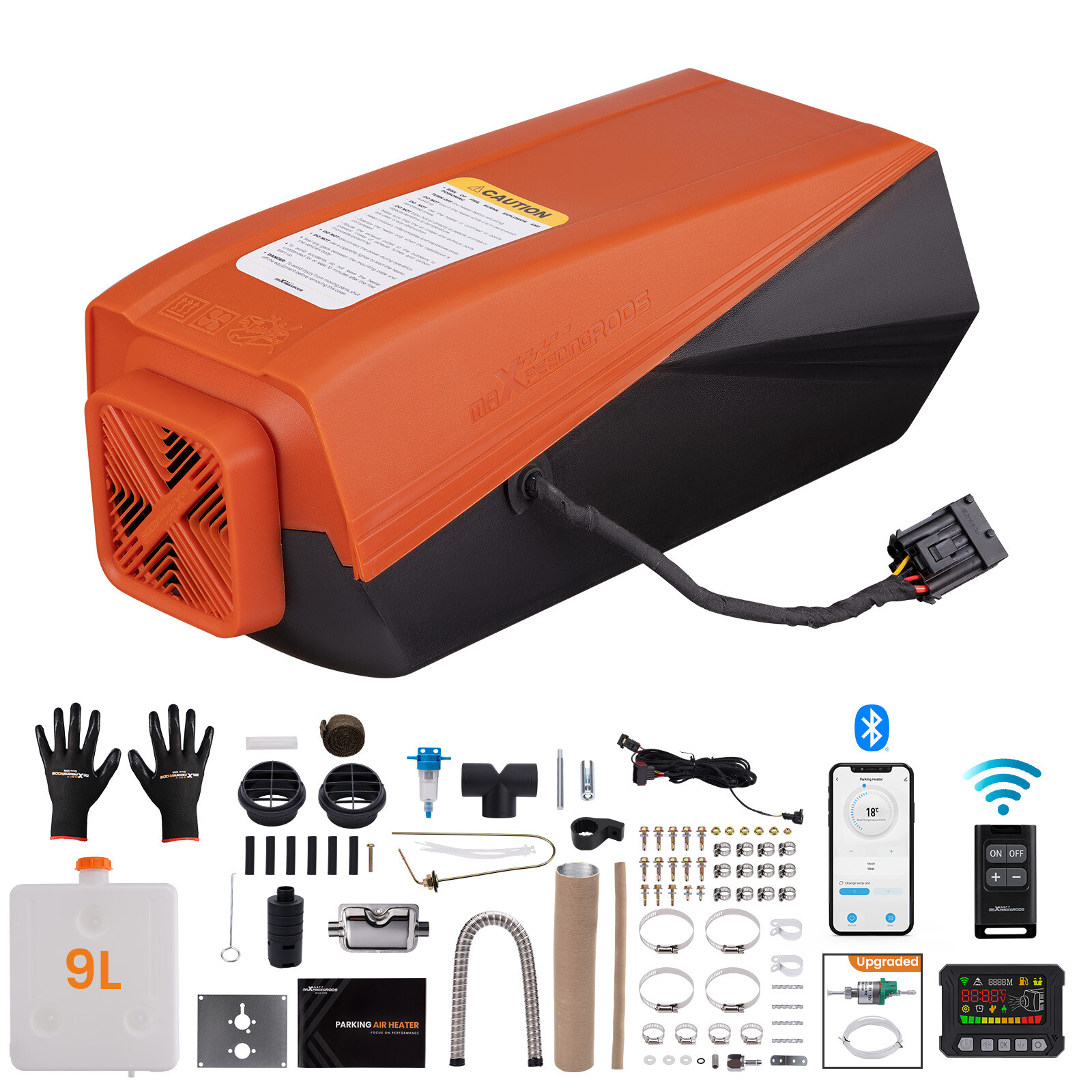 5KW 12V Car Air Diesel Heater APP Control For Trucks Boats Bus Pickup  Motorhomes | eBay