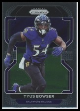 2021 Panini Prizm Base Tyus Bowser Baltimore Ravens 286