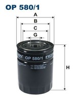 Filtron ÖLfilter Op 580/1 FüR Land Rover