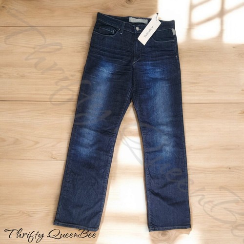 Versace Couture Ittierre Distressed Straight Leg Size 30/32 Dark Wash Jeans - Picture 1 of 18