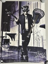 DJ Ashba Signed Chrome Bone Poster JSA COA Signature Model Guitar Guns N’ Roses