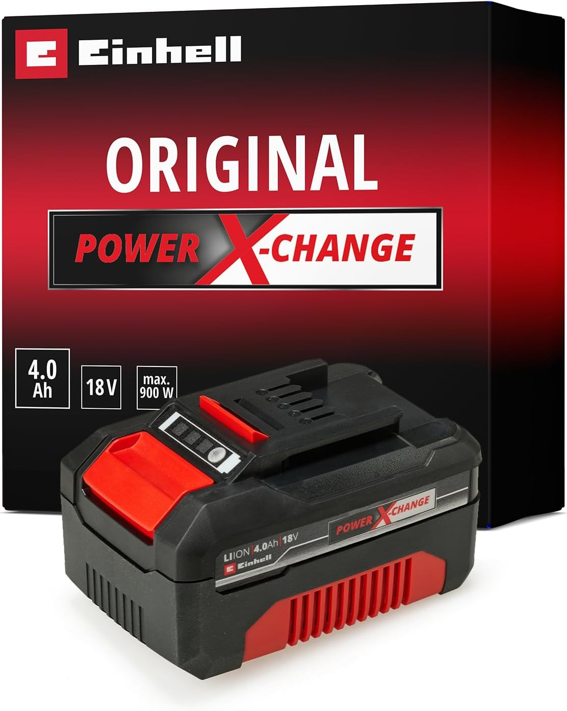 Einhell 4511396 Batteria Litio 4000 mAh 18V - Originale Power X-Change