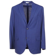 Boglioli Solid Blue Lightweight Wool 'K Jacket' Suit 42 R/S NWT Altered