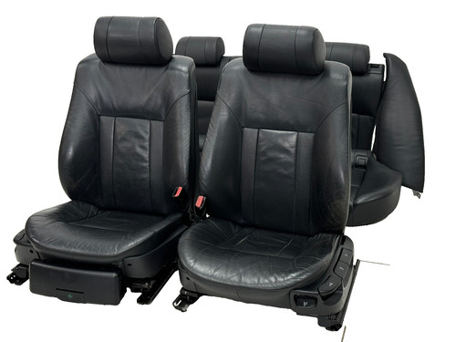 Leder Sitze BMW E39 Touring LCI Edition Exclusive Sitz Rücksitz Highline Schwarz