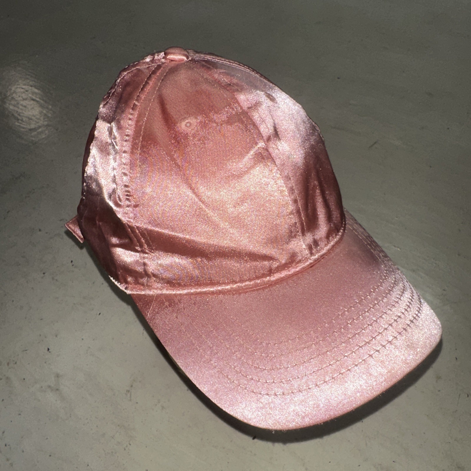 Solid Pink Women's Adjustable Strap Baseball Hat … - image 1