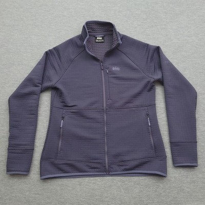 Rei Co Op Flash Power Air Fleece Jacket Women's Large Grid Fleece Polartec
