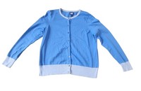 Lands End Sweater Womens Cardigan Button Front Size L