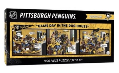 YouTheFan NHL Pittsburgh Penguins Game Day in the Dog House 1000piece puzzle NEW