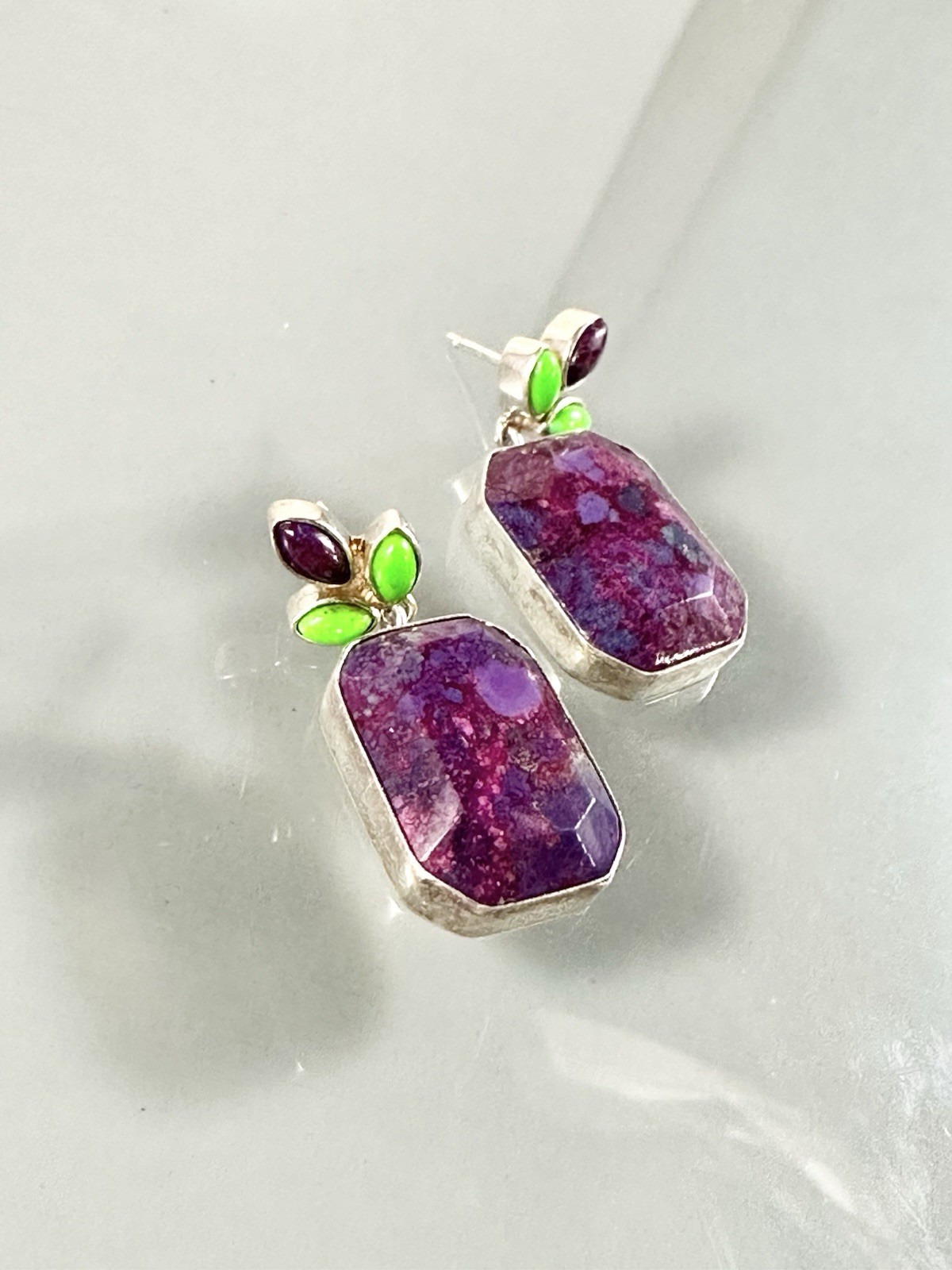 Jay King DTR 925 Sterling Rectangular Purple Turq… - image 3