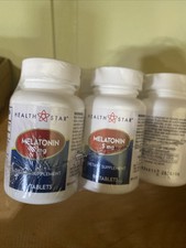 Lot of 12 HEALTH STAR Melatonin 5 mg 90 Tablets Exp. 2026/06
