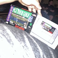 PGA TOUR GOLF - SUPER NINTENDO / SNES GAME with box tested works * VGC *