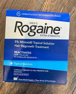 Men's Rogaine: 3 Month Supply - Topical Solution (Expires: 4/27)