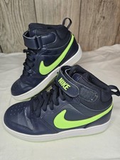 Nike Court Borough Mid 2 GS Dark Obsidian Boy's Sneakers Size 5Y CD7782-403