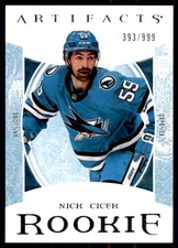 2022-23 ARTIFACTS ROOKIE NICK CICEK 393/999 SAN JOSE SHARKS #224