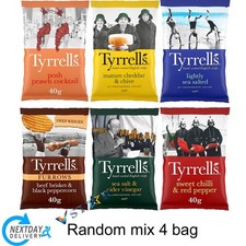 Tyrrells Crisps 40g Variety Pack Flavors Random Mix Bag Potato Crisps