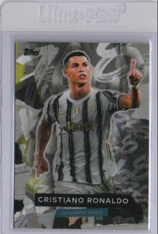 2021 Topps Now UCL Cristiano Ronaldo 768 Career Goals Most Goals Ever Juventus