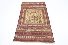 Tappeto orientale tribale in lana afgano annodato a mano 3x5 piedi Sumak...