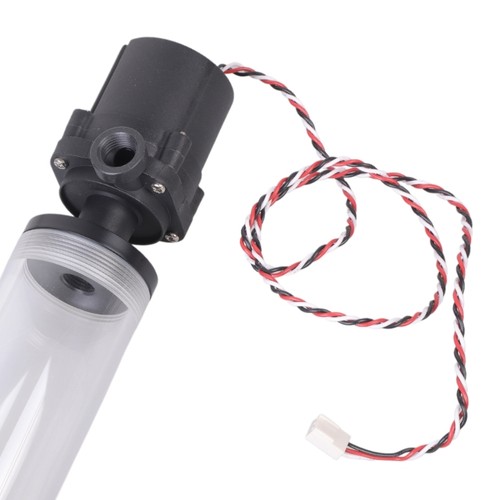 PC Water Pump for Tank, G1/4 Acrylic Cylinder Computer Water for Tank, 12V 19W C - Afbeelding 3 van 10