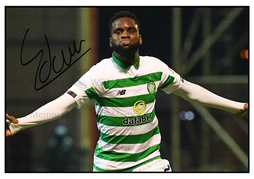 11250. Odsonne Edouard Signed Pictures (A4 Prints) Leicester Palace Celtic etc.