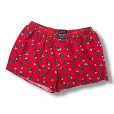 Polo Ralph Lauren Sleep Shorts Polo Bear All Over Pajama Lounge Sz L Red Boxers