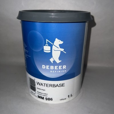DEBEER refinish waterbase MM986 Metallic Bright  toner 1 liter