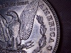 1887 Morgan Silver Dollar, Alligator Eye, Die Clash Errors — photo 3