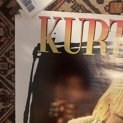 Collectible Vintage 1995 Nirvana Kurt Cobain Unplugged Poster 90s