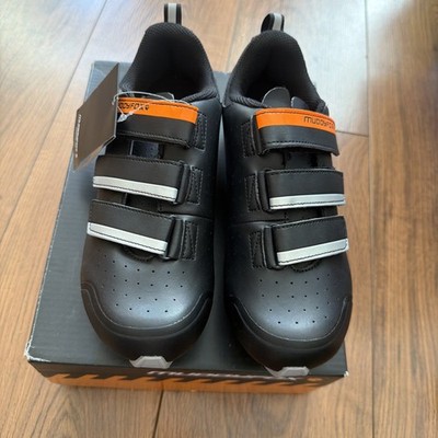 Muddyfox MTB100 Junioren Fahrradschuhe, Gr. UK 5, grau/beere, nagelneu im Karton