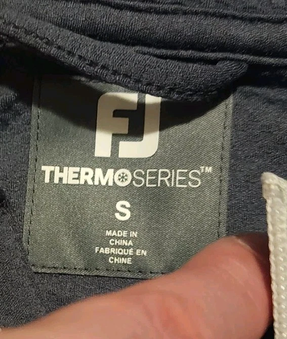 FootJoy Golf Hooded Thermo Series Full Zip Jacket Small Charcoal NWT Logo - Image 4 of 4