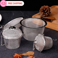1pcs Tea Infuser Stainless Steel Loose Leaf Tea Filter Strainer Mesh Herb Ball