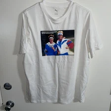 NWT Puma Mens Large Athletic Tshirt Retro  Running Never Looked So Good Humor