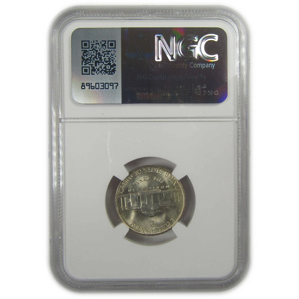 1943 P Jefferson Nickel MS 67 NGC Silver Bag Fragment SKU:I20329 - Image 2 of 4