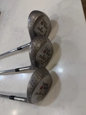 Vintage Taylormade Burner Set: RH Driver 3 Wood, 5 Wood Look! Ping Grips