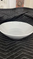 White Porcelain Coupe Soup Pasta Salad Bowl Shallow Serving Dish