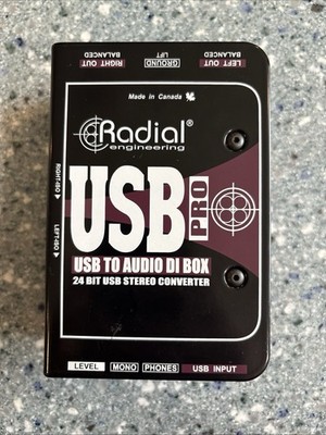 Radial USB-Pro 2-channel Direct Box (Open Box)