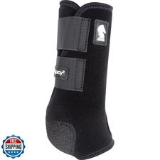 Classic Equine Legacy2 Support Boots, Front (Black, X-Large)