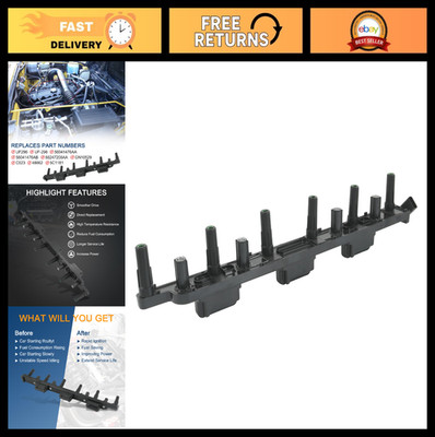 Set of 6 Ignition Coil Packs for Jeep Cherokee Wrangler TJ L6 4.0L - Replace UF2