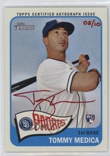 2014 Topps Heritage Real One Red Ink 8/10 Tommy Medica #ROA-TM Auto ok2