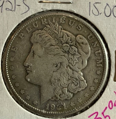 💥1921 S US MORGAN DOLLAR  XF💥   ⭐SILVER COIN