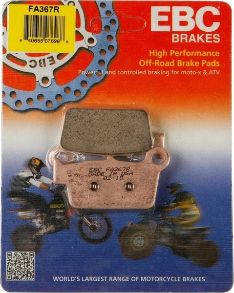 Kawasaki KXF 250 / KXF 450 / KLX 450 R - EBC BremsbeläGe Hinten / FA367R-image