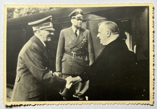 Germany WW2 Adolf Hitler & Josef Tiso Slovak Republic President Original Photo